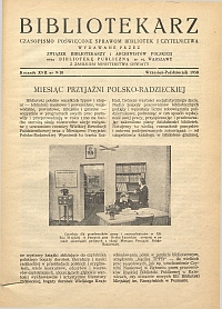 Okładka Bibliotekarz 1950, nr 9-10