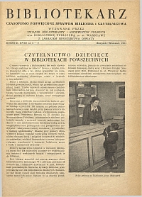 Okładka Bibliotekarz 1951, nr 8-9