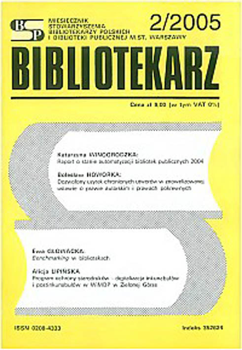 Okładka Bibliotekarz 2005, nr 2