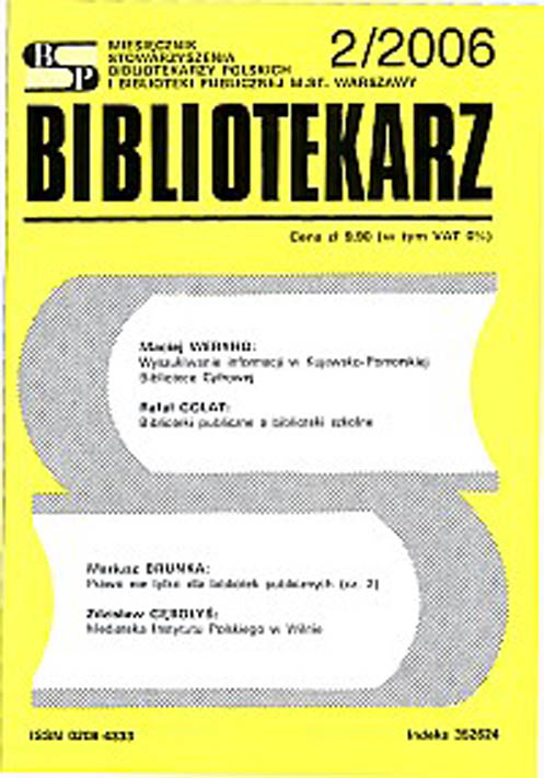 Okładka Bibliotekarz 2006, nr 2