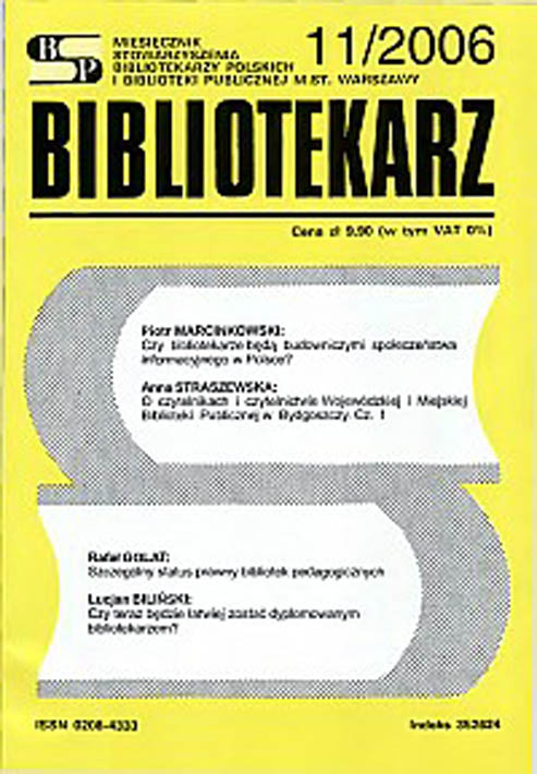 Okładka Bibliotekarz 2006, nr 11