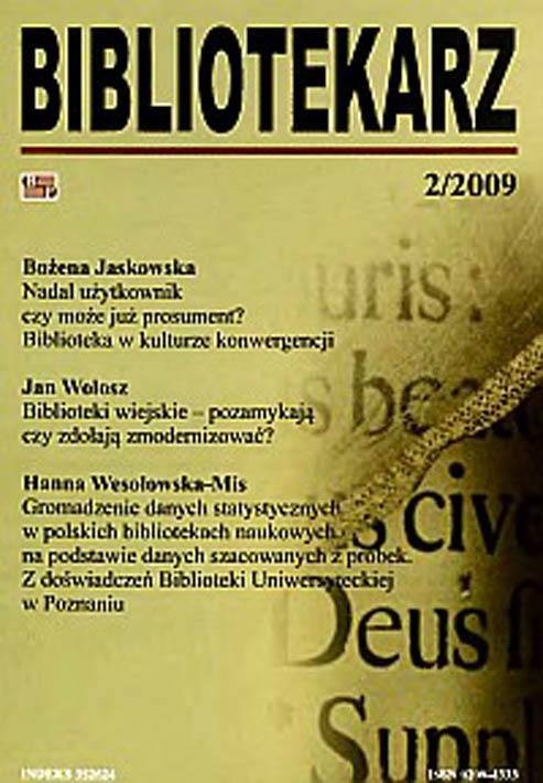 Okładka Bibliotekarz 2009, nr 2