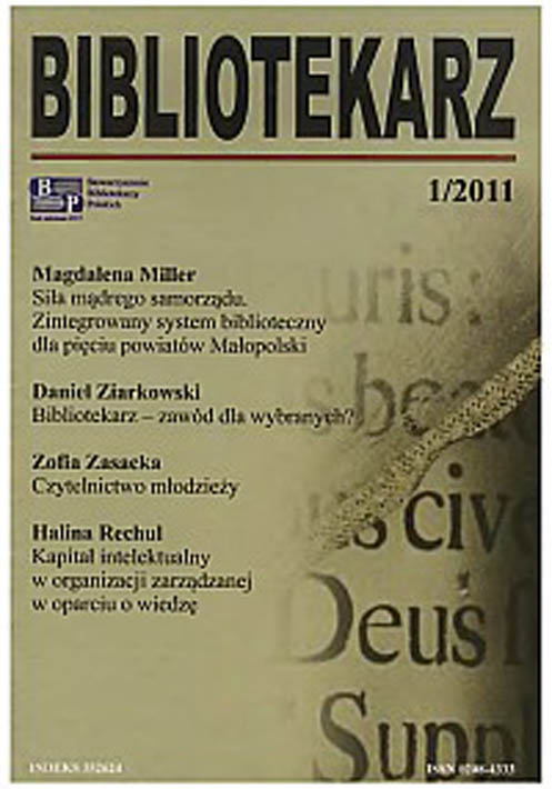 Okładka Bibliotekarz 2011, nr 1