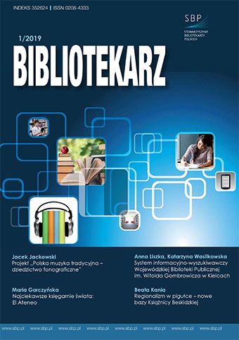 Okładka Bibliotekarz 2019, nr 1