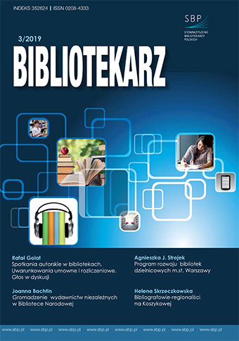 Okładka Bibliotekarz 2019, nr 3