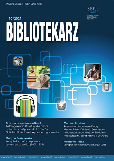 Bibliotekarz 2021, nr 10
