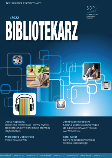 Bibliotekarz 2022, nr 1