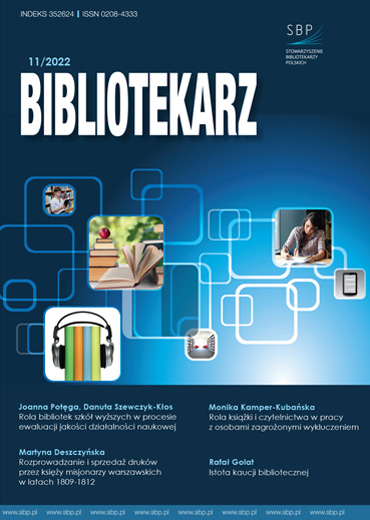 Bibliotekarz 2022, nr 11