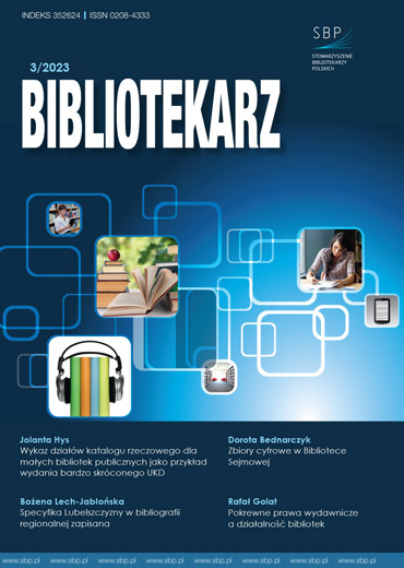 Bibliotekarz 2023, nr 3