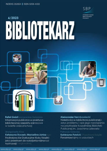 Bibliotekarz 2023, nr 6