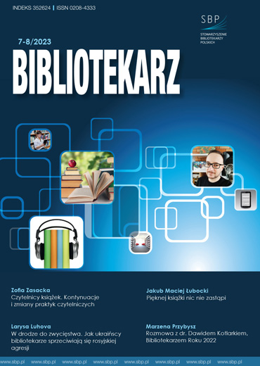 Bibliotekarz 2023, nr 7-8