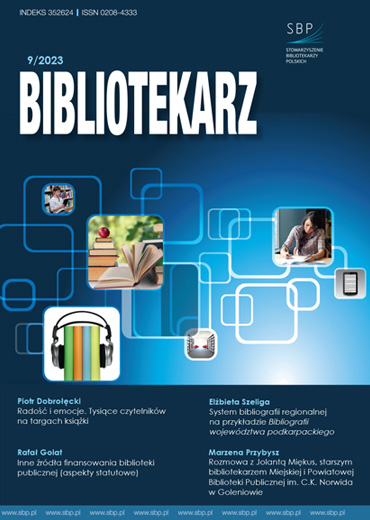 Bibliotekarz 2023, nr 9