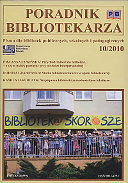 Poradnik Bibliotekarza 2010, nr 10