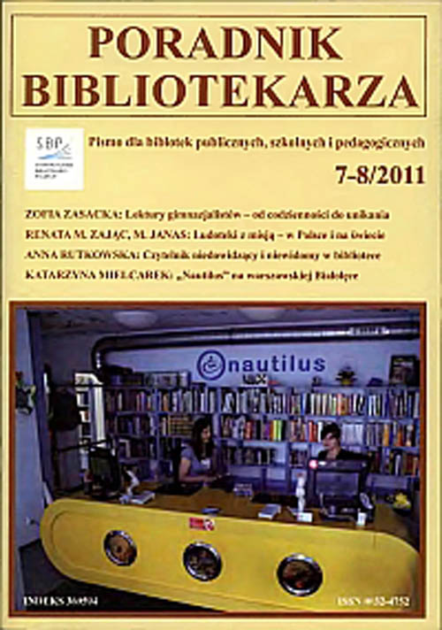 Poradnik Bibliotekarza 2011, nr 7-8