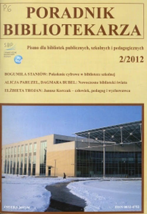Okładka Poradnik Bibliotekarza 2012, nr 2