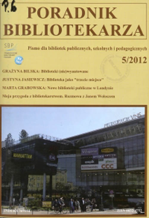 Okładka Poradnik Bibliotekarza 2012, nr 5