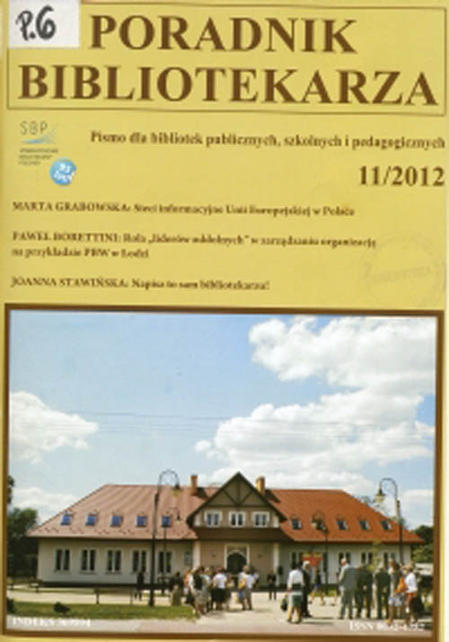 Okładka Poradnik Bibliotekarza 2012, nr 11