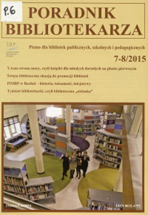 Okładka Poradnik Bibliotekarza 2015, nr 7-8